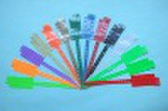 Multi-tab vinyl wristbands