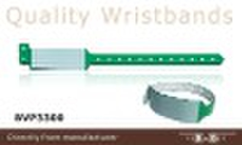 Hospital patient ID wristbands