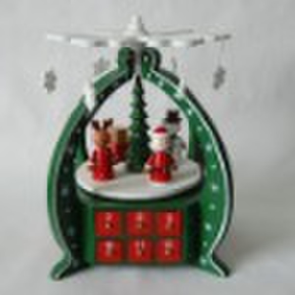 Christmas wooden Advent calendar decoration