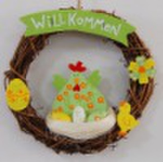 Easter rattan wreath product