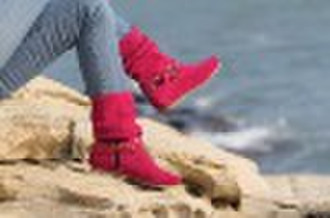 Wholesale Fashion Women's Suede half Boots wit