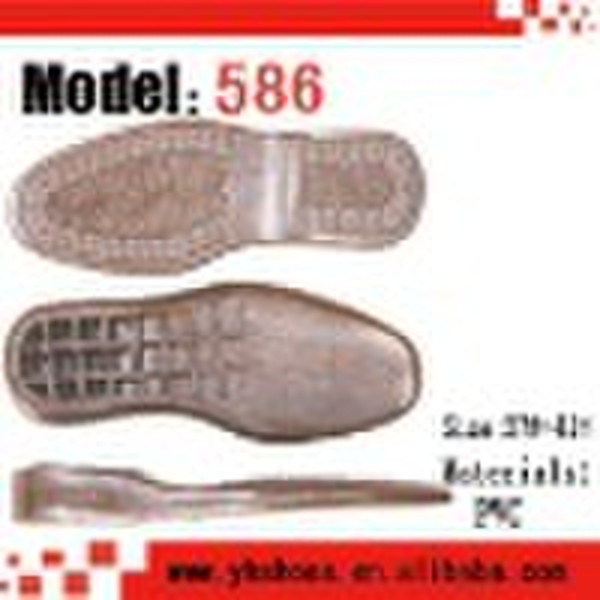 Hot Sole! PVC men's outsole