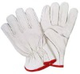 cow grain leather working gloves