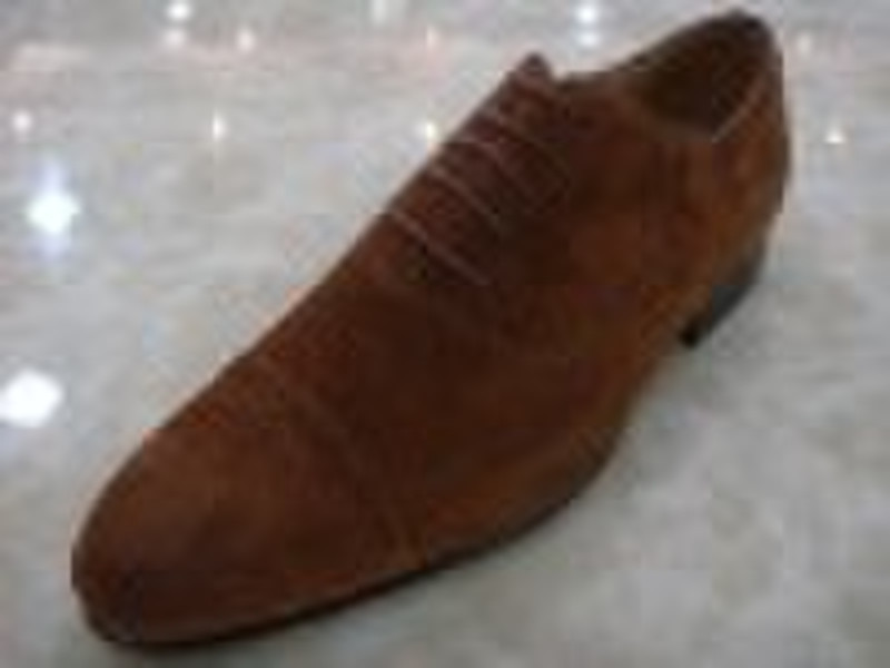 Whole count-fabric leather shoes