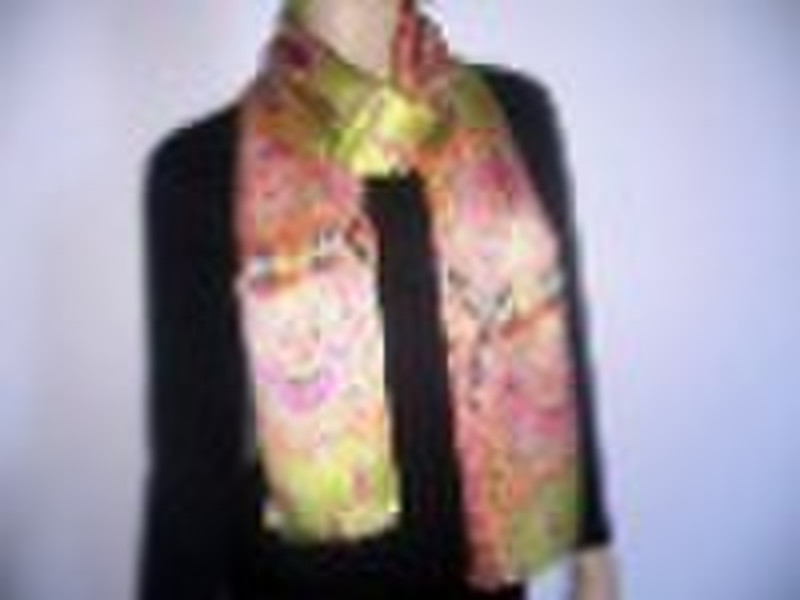 Exquisite Palace long silk scarves hand rolled