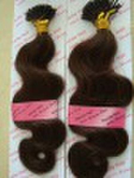 dark brawn I tip remy hair extension