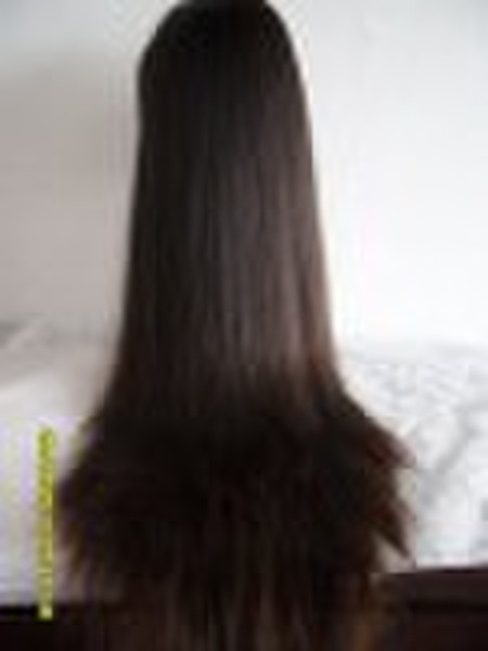 100% девственных человеческого волоса полное кружева парик