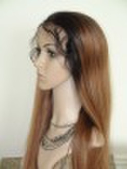 blond Indian Remy hair  full lace wig hair factory
