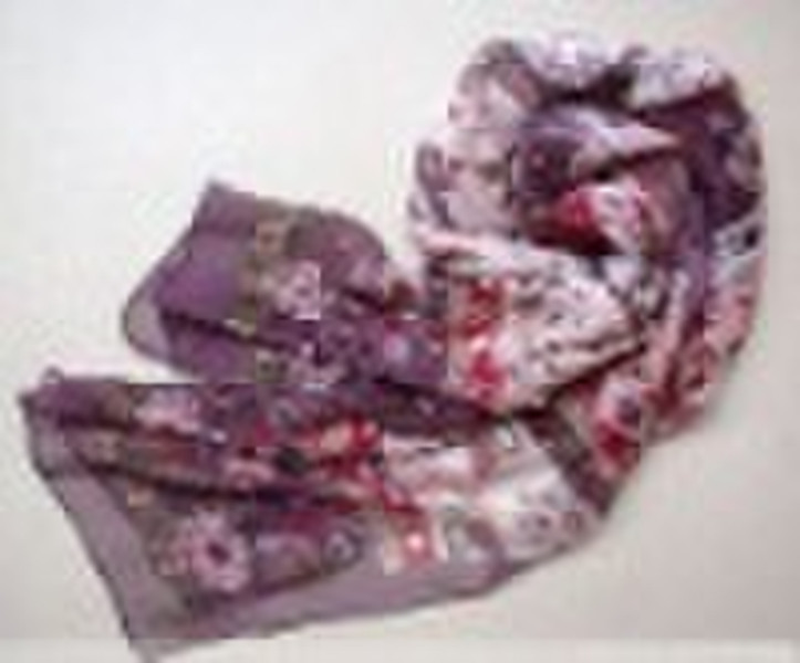 printed silk scarf