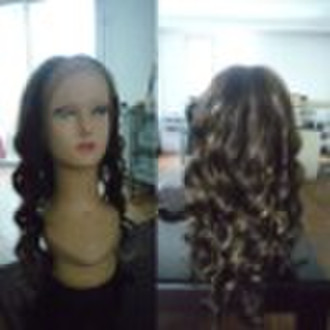 18 inch beyonce curl silk top lace wig