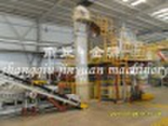 continuous waste tire recycling machine