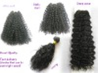 machine made and handtied wefts