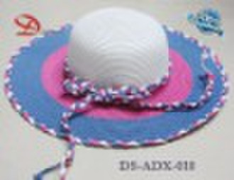 Lady's Summer Beach Paper Straw Hat