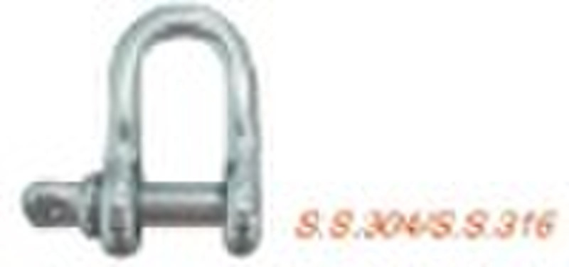 STAINLESS STEEL US TYPE D SHACKLE