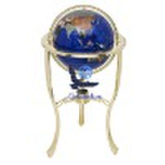 Floor standing Gemstone Globe