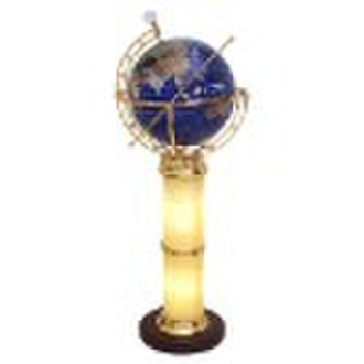 Floor-standing Gemstone Globe