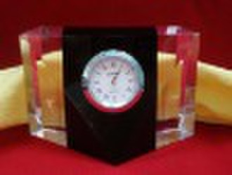 crystal desk clock