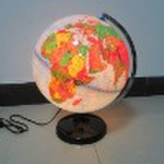 political-physical light globe