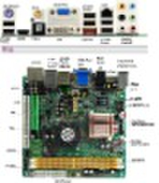 NVIDIA MCP7A ion+ATOM CPU motherboard , for NAS &a