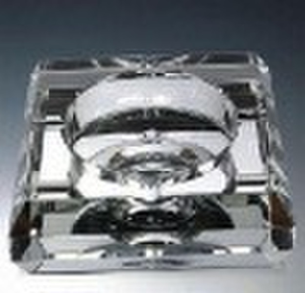 Crystal cigarette ashtray