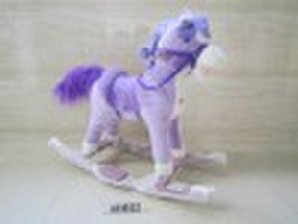 Plush bell horse/EN71 ROHS EMC EN62115 NON-PHATHLA