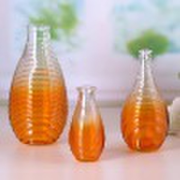 Handwerk Glas-Vase mit unterschiedlicher Farbe.