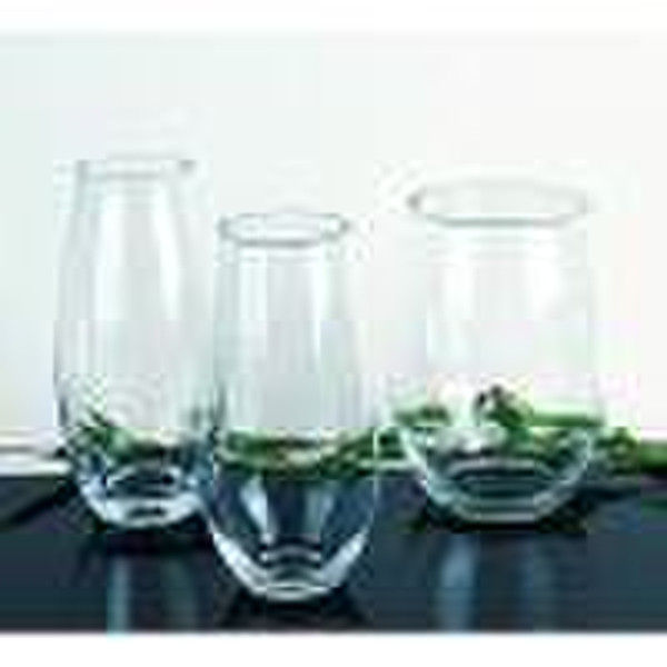 High Clear Hand-Blowing Glass Vases