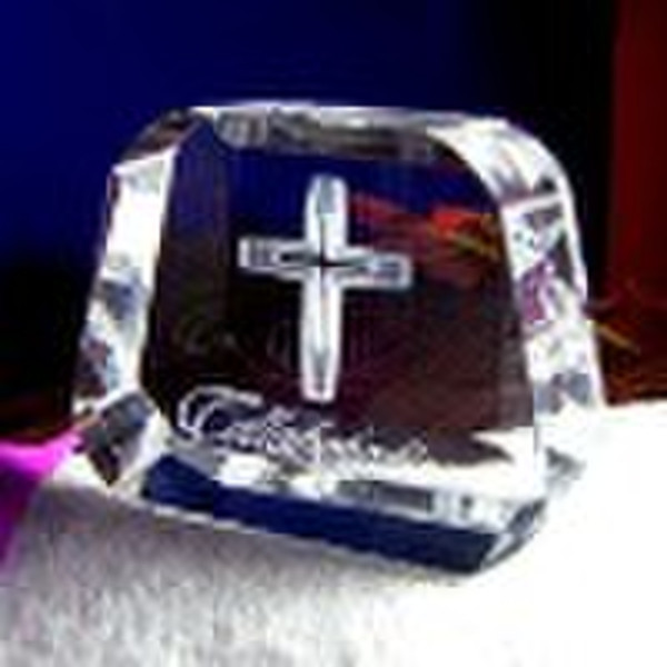 Crystal Cross Paperweight Christian Gifts