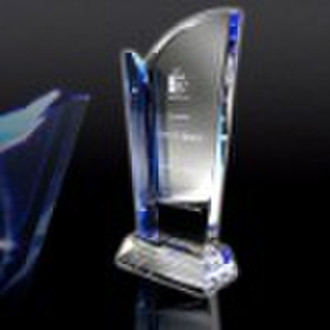 New Crystal Awards and plaques with blue crystal