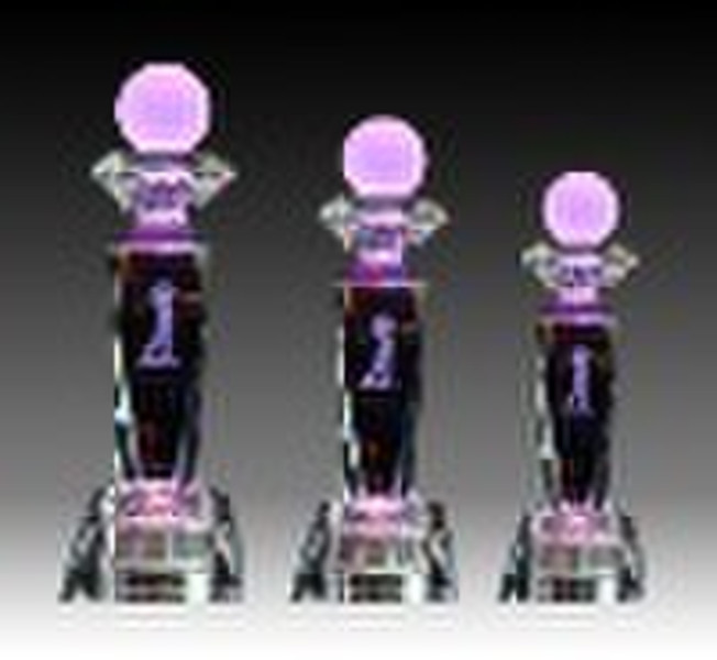 Crystal Golf trophys