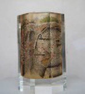 modern  crystal vase