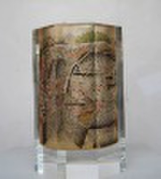 modern  crystal vase