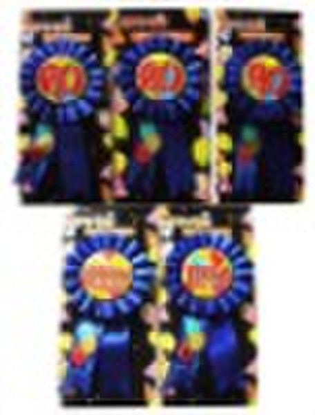 Birthday number ribbons