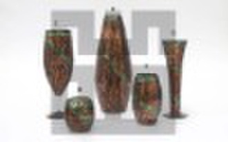 Mosaic Candle Holders & Glass Vases