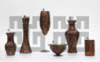 mosaic glass candle holders