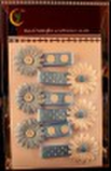 Paper flower with brad in the center for scrapbook