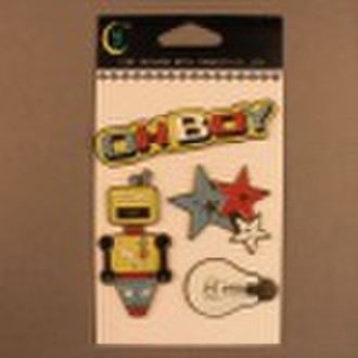 cartoon style shaped brad