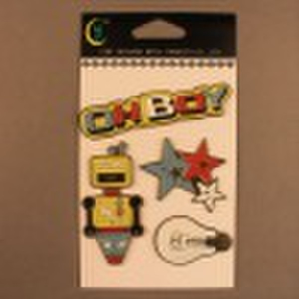 cartoon style shaped brad