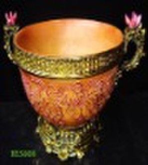 gold resin fruit tray