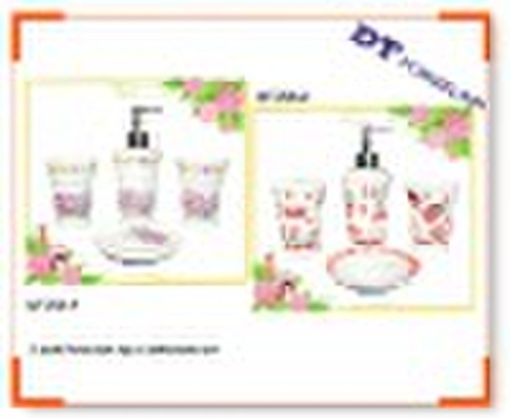 Ceramic 4pcs bathroom set