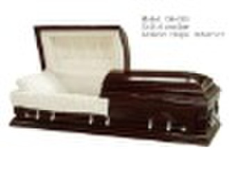 Solid poplar casket