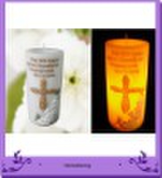 Cross led candle light