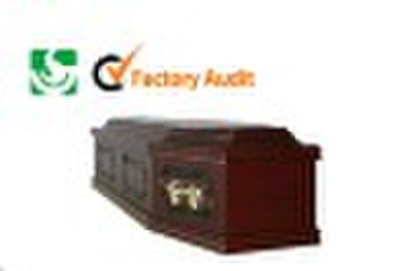 wooden coffin