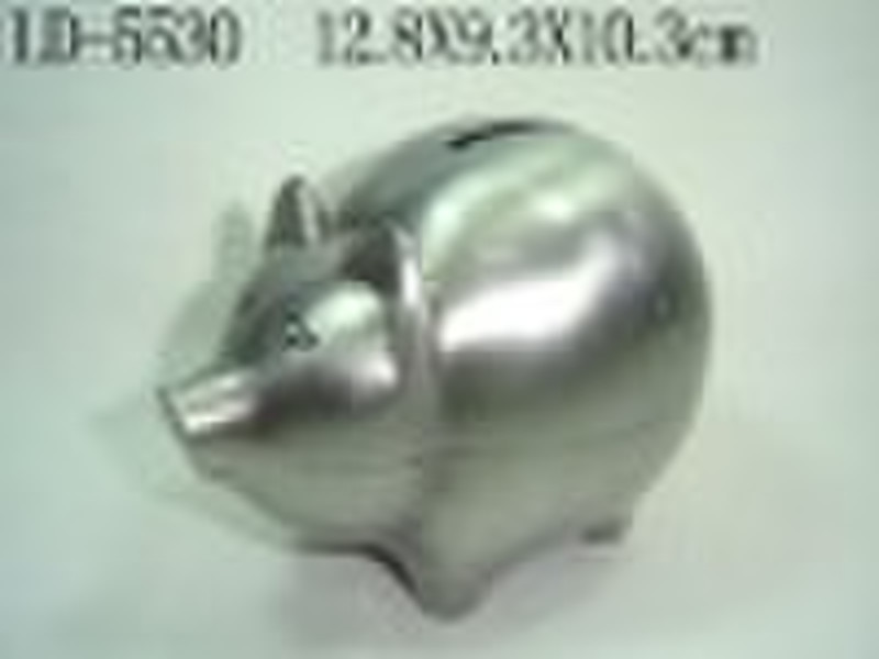 Exquisite Colored Lovely Piggy Metal Coin Bank