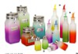 Glass Storage Bottles & Jars and Glass Condime