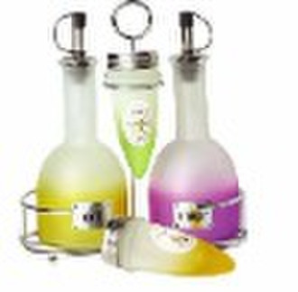 glass condiment set