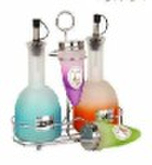 4 pcs glass oil & vinager bottle