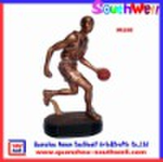 bronze basketball trophy figurine--------NW1215E