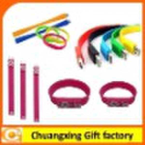 silicone rubber bracelet with U-Disk