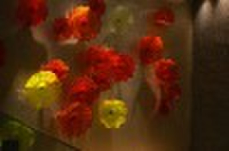 blown murano glass plates